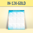 Информационный стенд с 12 карманами А4 формата (IN-12K-GOLD)